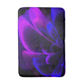 Paarse indigo gestileerde ventilatorhalskorolla badmat (Voorkant Verticaal)