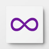 Paarse infiniteitssymbool fotoplaat (Voorkant)