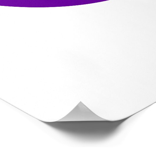 Paarse infiniteitssymbool poster (Hoek)