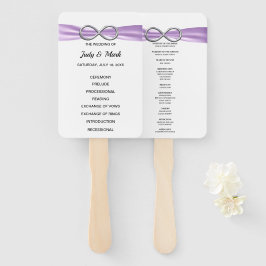 Paarse Infinity Trouwprogramma Fans Handwaaier