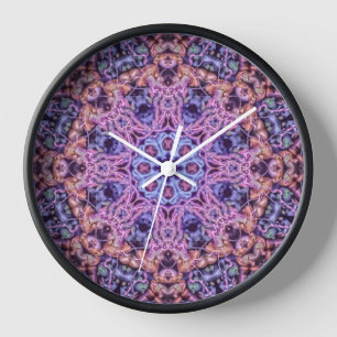 Paarse ingewikkelde alien kaleidoscopische mandala