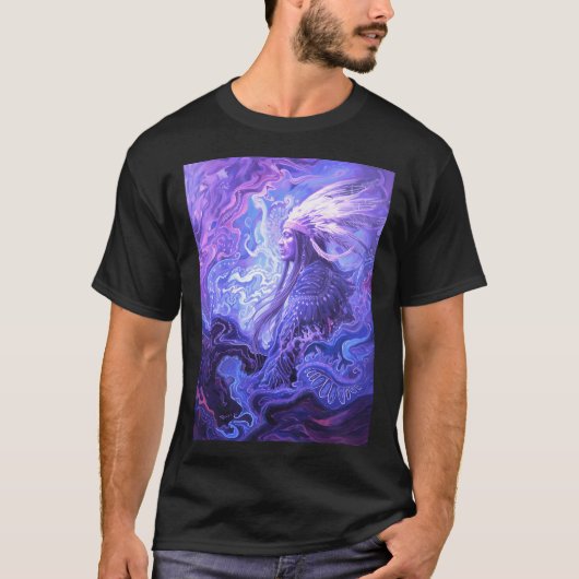 Paarse Inheemse Amerikaan T-shirt (Voorkant)