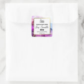 Paarse Ink Gold Lijst Soy Candle Labels (Tas)