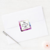 Paarse Ink Gold Lijst Soy Candle Labels (Envelop)