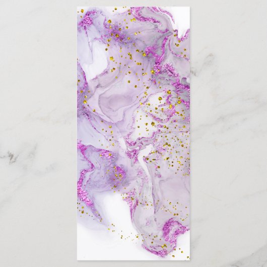 paarse inkt Menu (Achterkant)