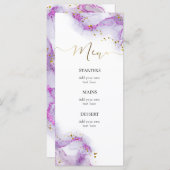 paarse inkt Menu (Voorkant / Achterkant)