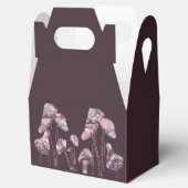 Paarse inktpaddenstoelen bedankdoosjes (Geopend)