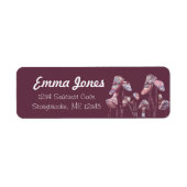 Paarse inktpaddenstoelen etiket (Voorkant)