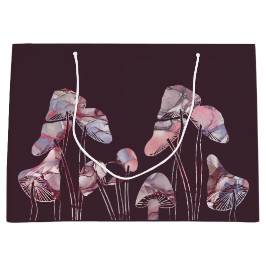 Paarse inktpaddenstoelen groot cadeauzakje