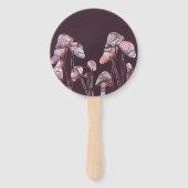 Paarse inktpaddenstoelen handwaaier (Voorkant)