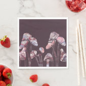 Paarse inktpaddenstoelen servet (Insitu)