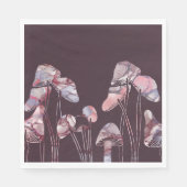 Paarse inktpaddenstoelen servet (Voorkant)