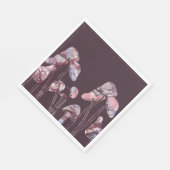 Paarse inktpaddenstoelen servet (Hoek)