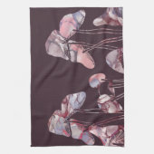 Paarse inktpaddenstoelen theedoek (Verticaal)