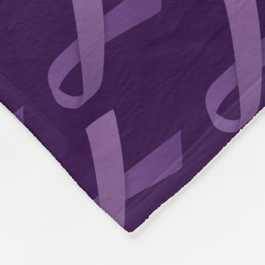 Paarse inktvlek fleece deken (Hoek)