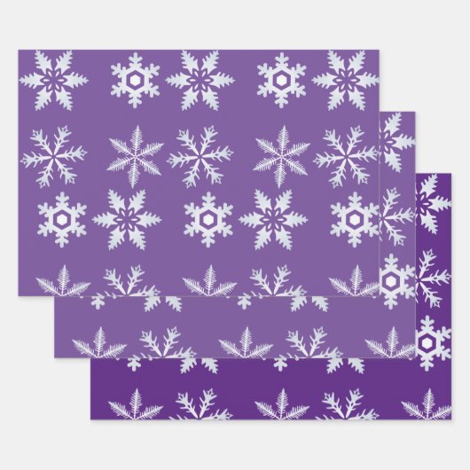 Paarse inpakpapier flat sheet vel (Set)