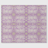 Paarse inpakpapier met sneeuwvlokken (Vlak)