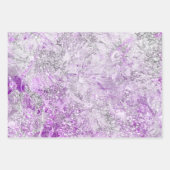  Paarse Inpakpapier Platte Blad Set van 3 (Voorkant 2)