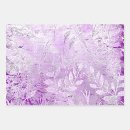  Paarse Inpakpapier Platte Blad Set van 3