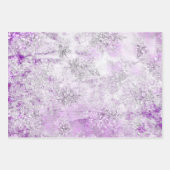  Paarse Inpakpapier Platte Blad Set van 3 (Voorkant 3)