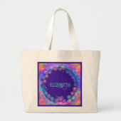  Paarse Inspirivity gepersonaliseerde Canvas tas (Voorkant)