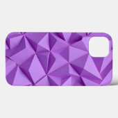 Paarse iPhone Hoesje Geometrisch en Chic (Achterkant (horizontaal))
