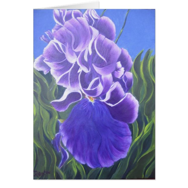 Paarse Iris (Voorkant)