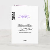 Paarse Iris 2914xc- elke gelegenheid aanpassen Kaart (Achterkant)