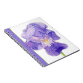 Paarse Iris 2-laptop Notitieboek (Rechterzijde)
