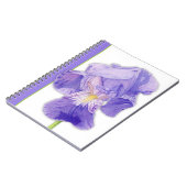 Paarse Iris 2-laptop Notitieboek (Linkerzijde)