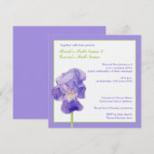 Paarse Iris 2 Weddenschap Kaart (Voorkant / Achterkant)