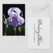 Paarse Iris 8393 Mini Print Visitekaartje (Voorkant / Achterkant)