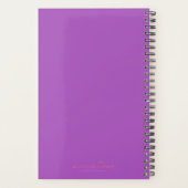 Paarse iris | Aquarel Floral Art Planner (Achterkant)