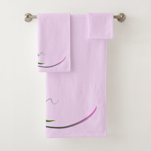 Paarse Iris Bad Handdoek (Insitu)