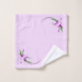 Paarse Iris Bad Handdoek (Wasdoekje)