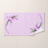Paarse Iris Bad Handdoek (Handdoek)