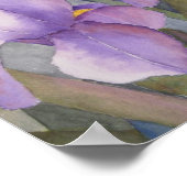 Paarse iris bloeit poster (Hoek)
