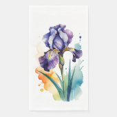 Paarse iris bloem bloei servet (Voorkant)