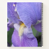 Paarse Iris Bloem Bloemige Notitieboek (Achterkant)