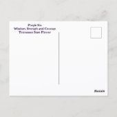 Paarse Iris Bloem Botanische Fotografische Briefkaart (Achterkant)