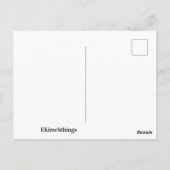 Paarse Iris Bloem Briefkaart (Achterkant)