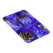 Paarse iris bloem buigzaam magneet (Rechterzijde)