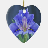 Paarse Iris-bloem Keramisch Ornament (Rechts)