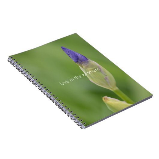 Paarse Iris Bloem (mijn fotografie) Notitieboek (Rechterzijde)