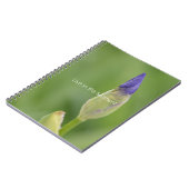 Paarse Iris Bloem (mijn fotografie) Notitieboek (Linkerzijde)