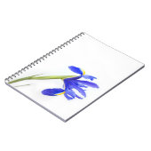 Paarse Iris Bloem Notitieboek (Linkerzijde)