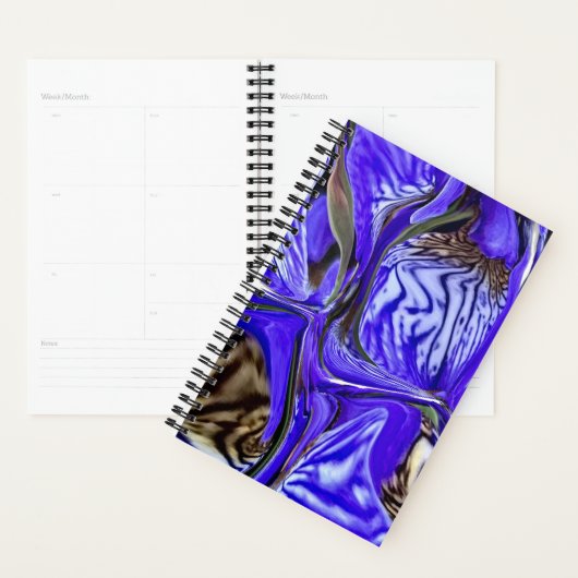 Paarse Iris Bloem Planner (Display)
