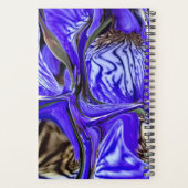 Paarse Iris Bloem Planner (Achterkant)