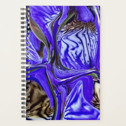 Paarse Iris Bloem Planner (Voorkant)