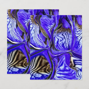 Paarse Iris Bloem Scrapbook Papier